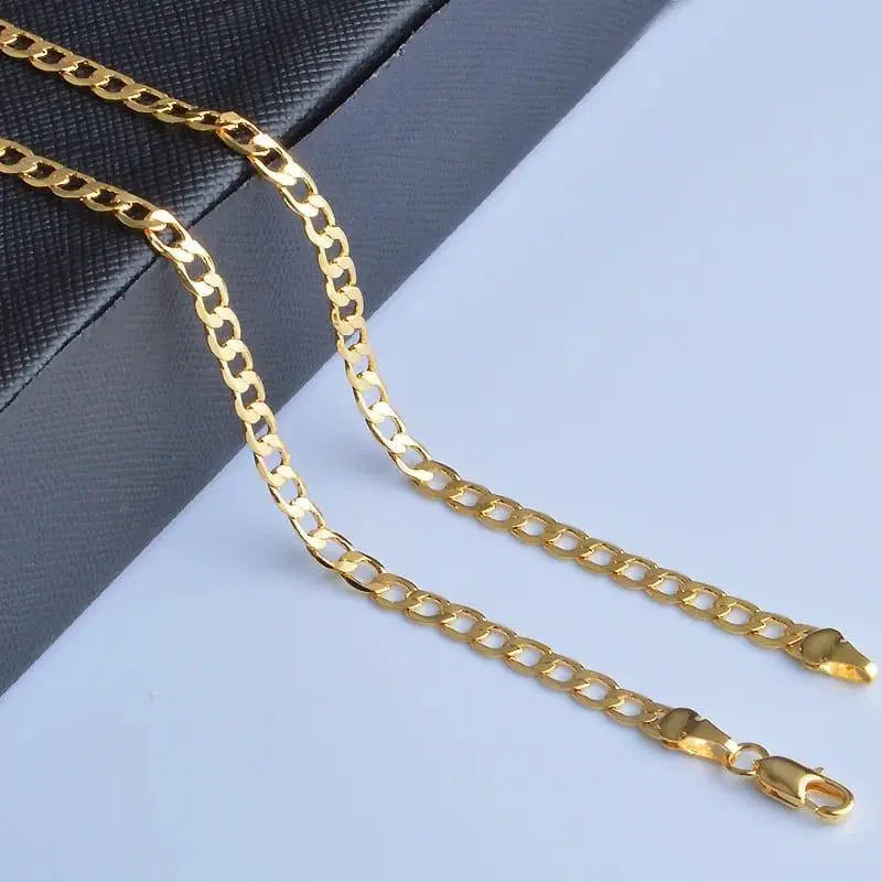 Punk Cuban Gold Chain Necklace For men