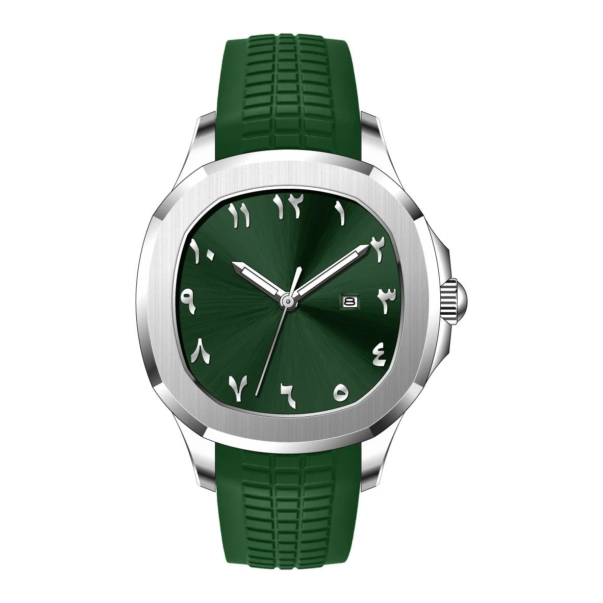 Luxury Fashion Men's Mechanical Watch Avocado Green Night Light Waterproof Watch