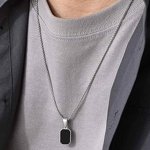 Geometric Square Pendant for unisex