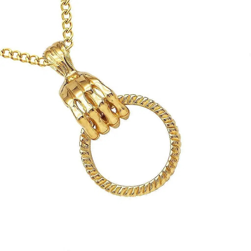 Stainless Pendant Ring Necklace for Men
