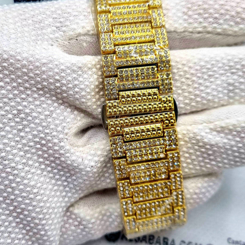 PATEK PHILLIPE Inspired Iced Out Timepiece
